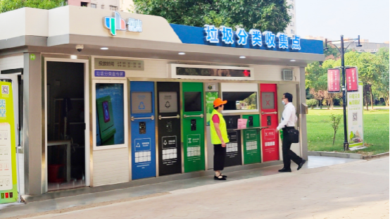 華展貓先生，垃圾分類運(yùn)營，社區(qū)垃圾分類房