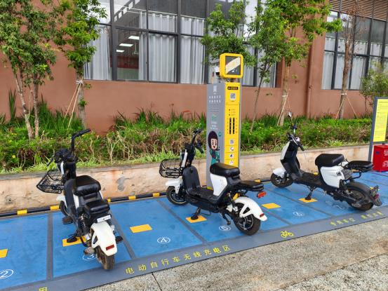 電動自行車無線充電樁，電動摩托車無線充電站，電動兩輪車智能無線充電，共享電單車智能無線充電樁